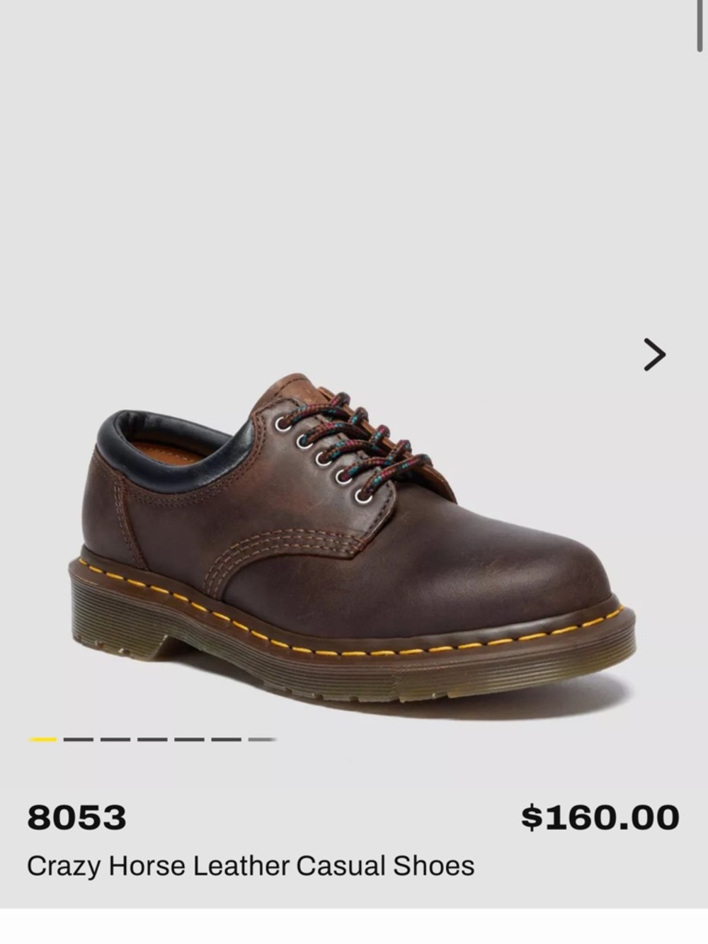 Dr Marten Crazy Horse 8053 Unisex Shoes W9 M7